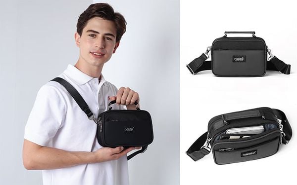 túi vải canvas đen nhỏ