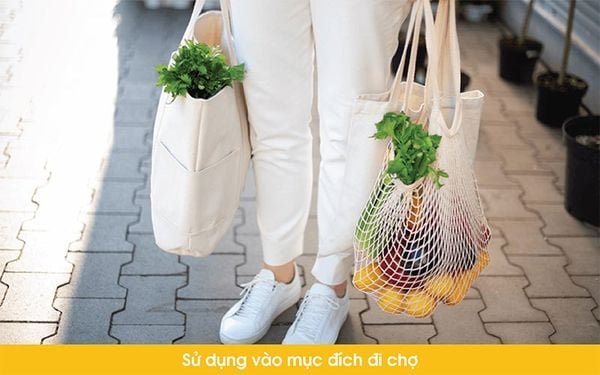túi vải cho mục đích đi chợ