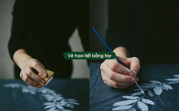 vẽ họa tiết lên balo
