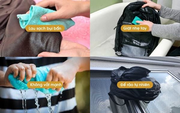vệ sinh balo bóng đá