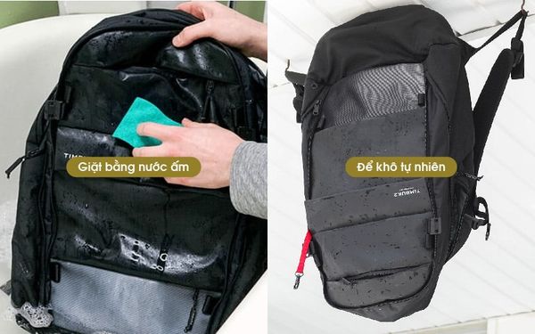 vệ sinh balo laptop vải nylon/polyester