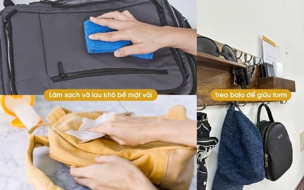vệ sinh và bảo quản balo chống trộm