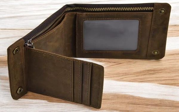 Ví Cầm Tay Da Bò