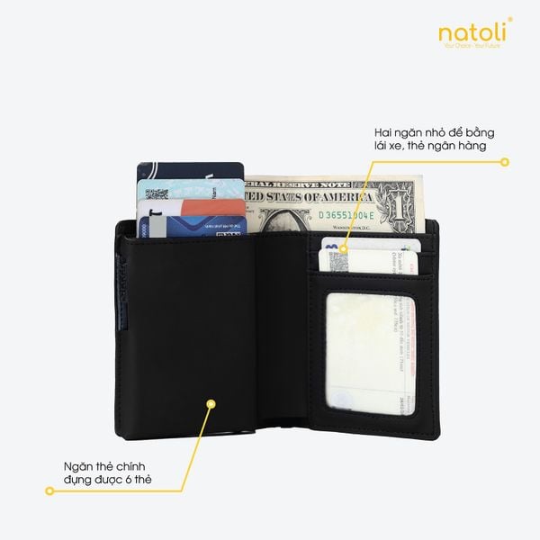 Ví da nam thông minh NATOLI - BST Ryder Wallet V9