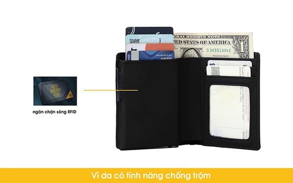 Ví da thông minh chống trộm