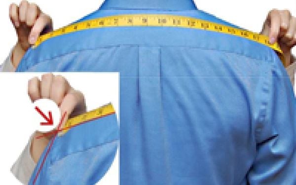 xác định chiều rộng vai