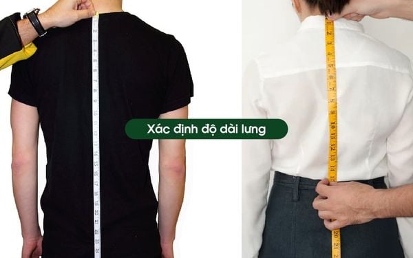 Xác định độ dài lưng để mang balo