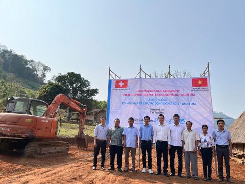 Dự án thiện nguyện: Xây dựng nhà cấp nước sạch cho người dân tỉnh Kon Tum