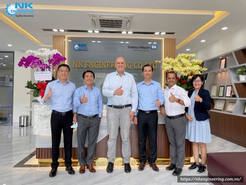 Head of Business Unit Solutions Asia Pacific and Endress+Hauser Vietnam visit NK Engineering