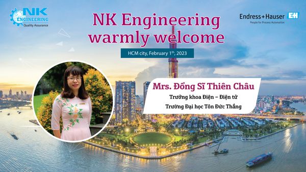 Cô Châu Tôn đức thắng thăm NK Engineering !)