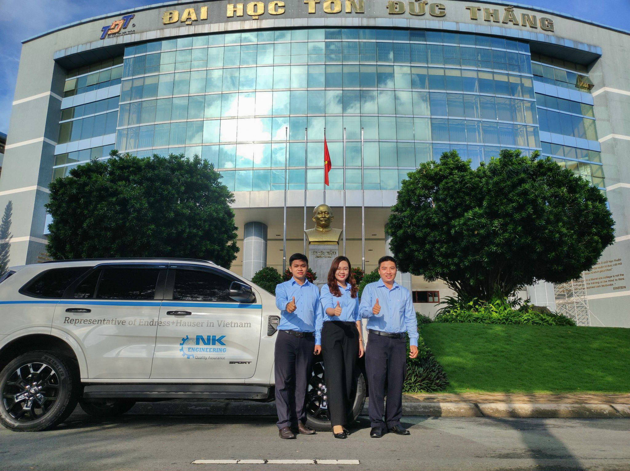 NK Engineering conducted a classroom session at Ton Duc Thang University