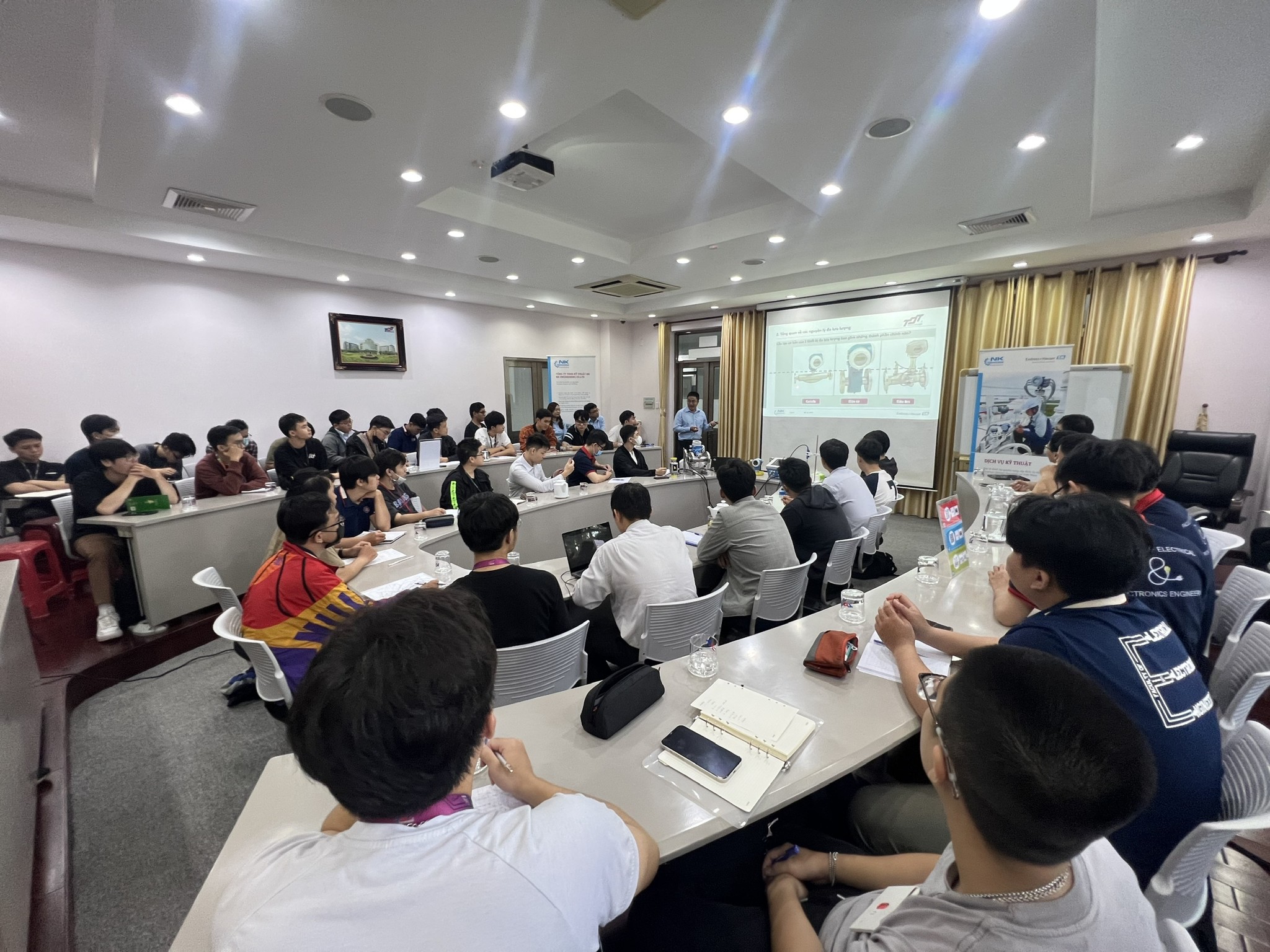 NK Engineering conducted a classroom session at Ton Duc Thang University