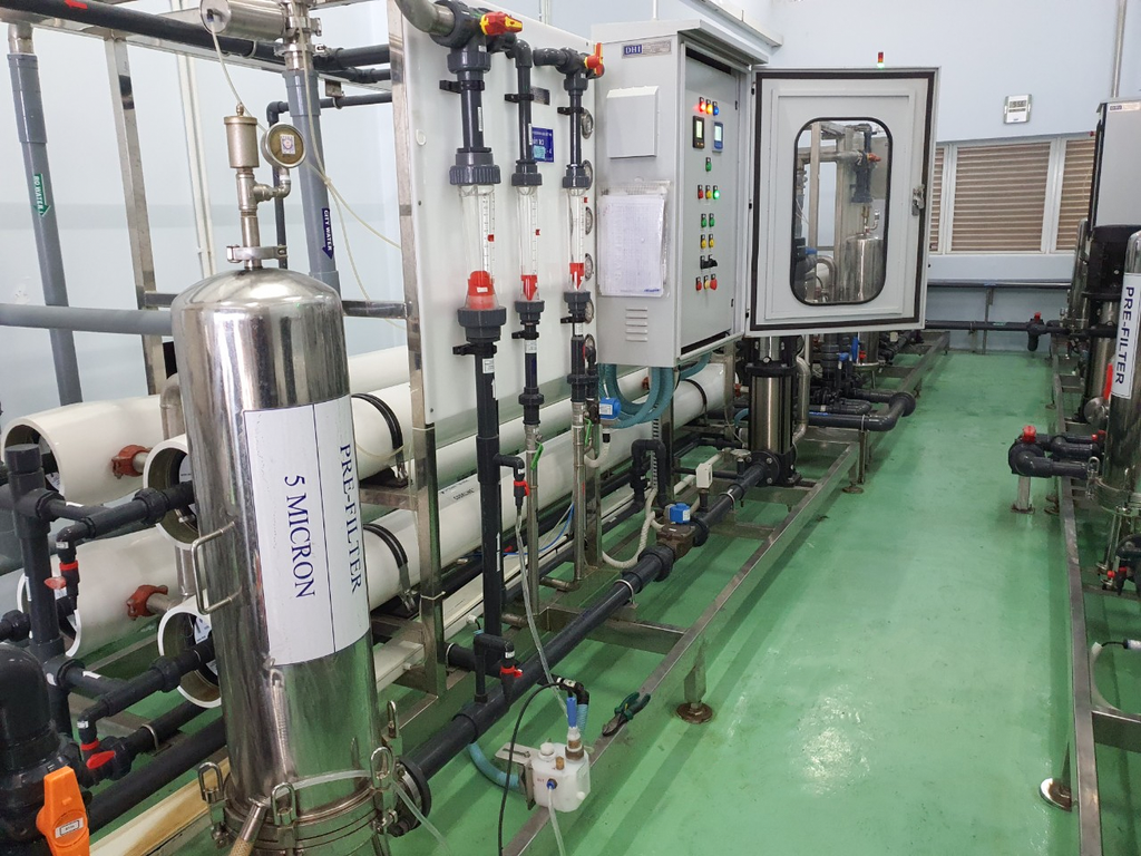 NK Engineering calibrated conductivity measurement equipment for a pharmaceutical factory
