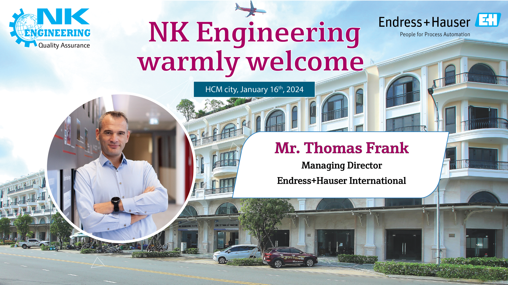 NK Engineering đón tiếp Thomas Frank tới thăm và làm việc tại công ty