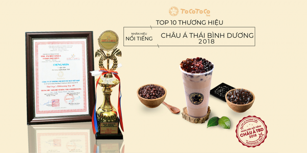 Trà sữa TocoToco vinh dự nhận giải “Thương hiệu – Nhãn hiệu nổi tiếng Châu Á Thái Bình Dương”