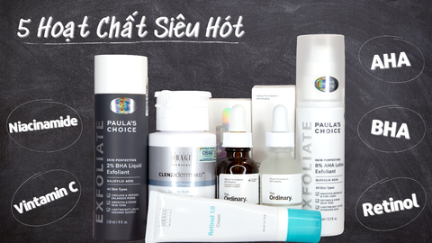 Kết Hợp Retinol, BHA, AHA, Niacinamide, Vitamin C Như Thế Nào Cho Đúng?