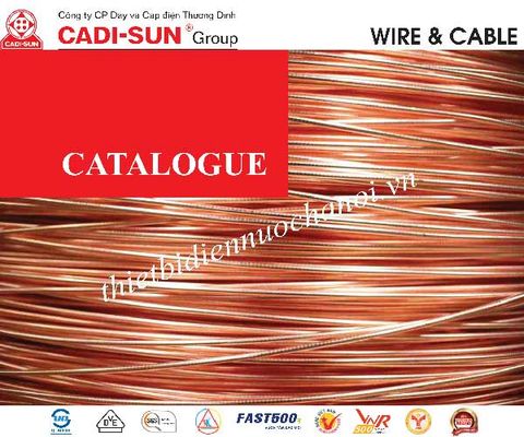 Catalogue dây cáp điện Cadisun