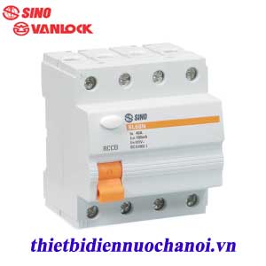 Cầu dao dòng rò RCCB Sino SL68N 4 cực