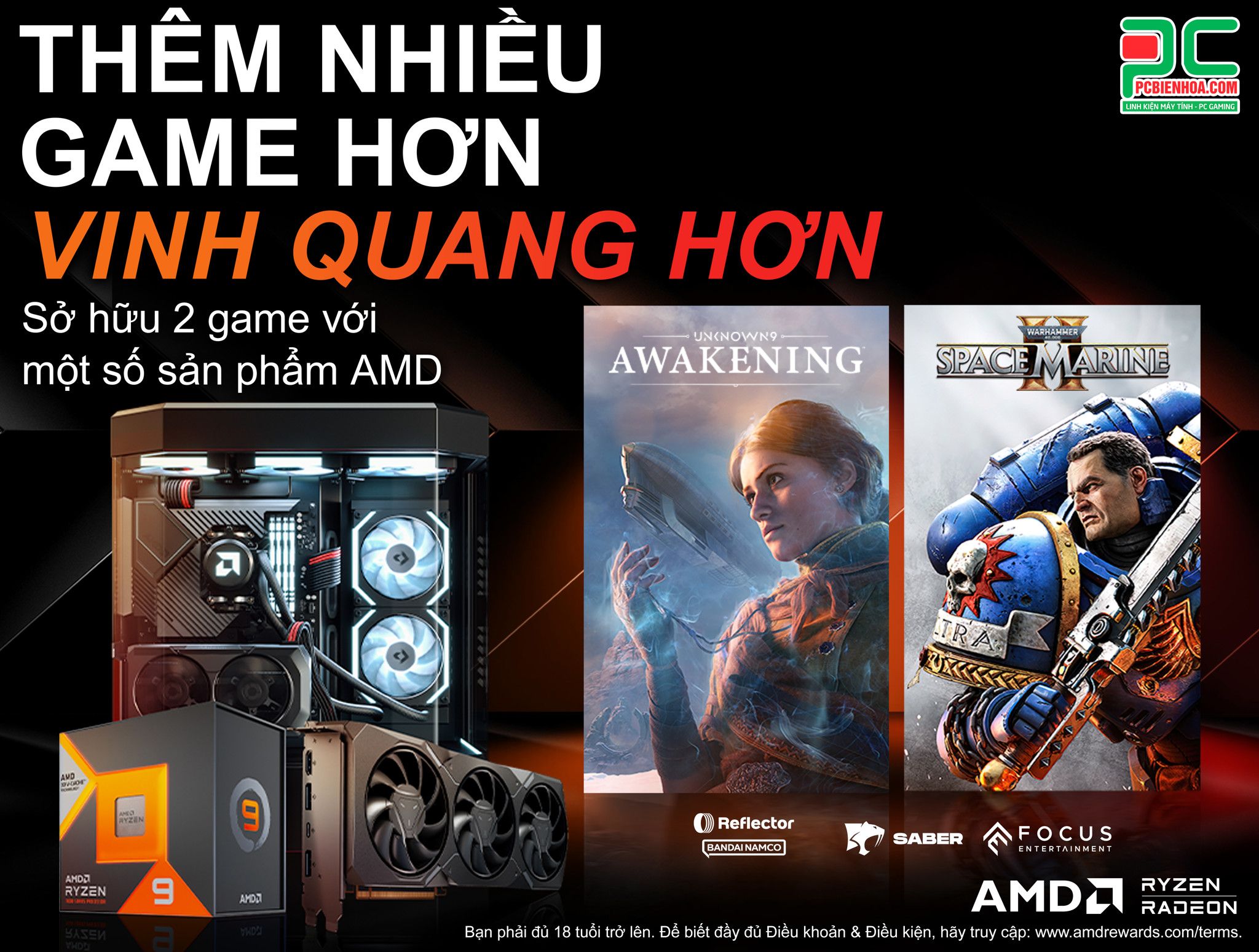 [AMD] NHẬN NHIỀU GAME HƠN – ĐẠT NHIỀU VINH QUANG HƠN (06.08-05.10.2024)
