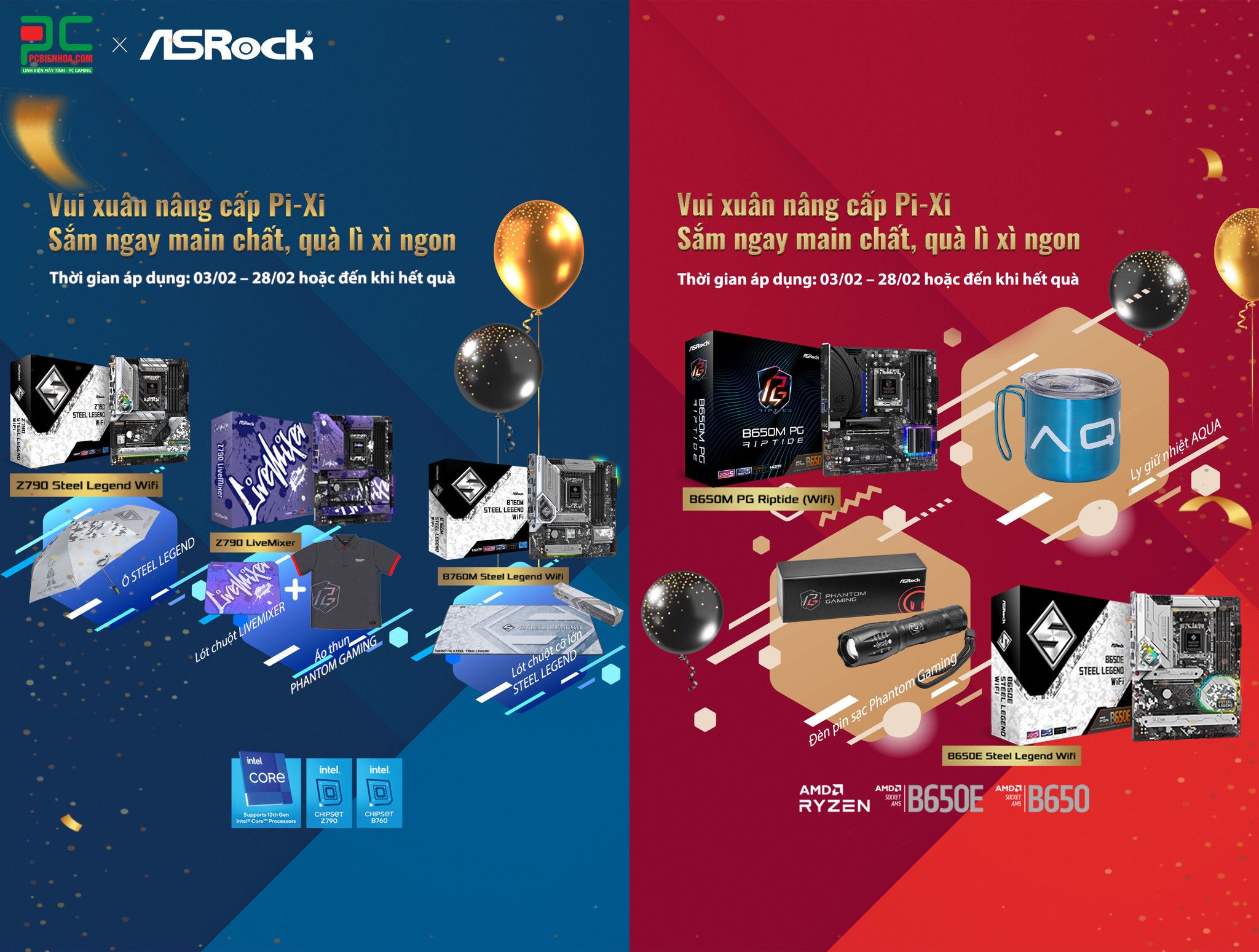 [ASRock] VUI XUÂN NÂNG CẤP PIXI - SẮM NGAY MAIN CHẤT, QUÀ LÌ XÌ NGON