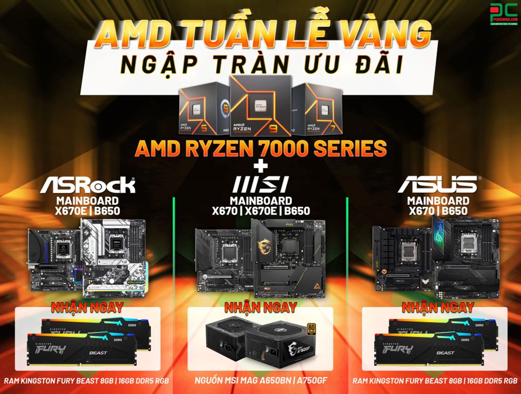 [PCBIENHOA] AMD, TUẦN LỄ VÀNG, NGẬP TRÀN ƯU ĐÃI ( 20.05 - 31.05.2023 )