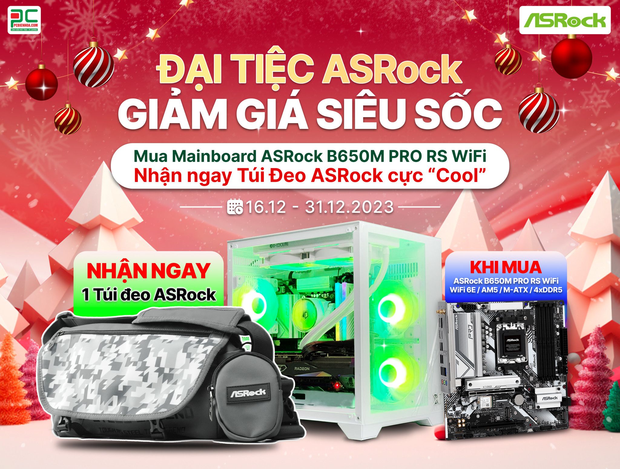 [ASRock] ĐẠI TIỆC ASRock - GIẢM GIÁ SIÊU SỐC ( 16.12 - 31.12.2023 )
