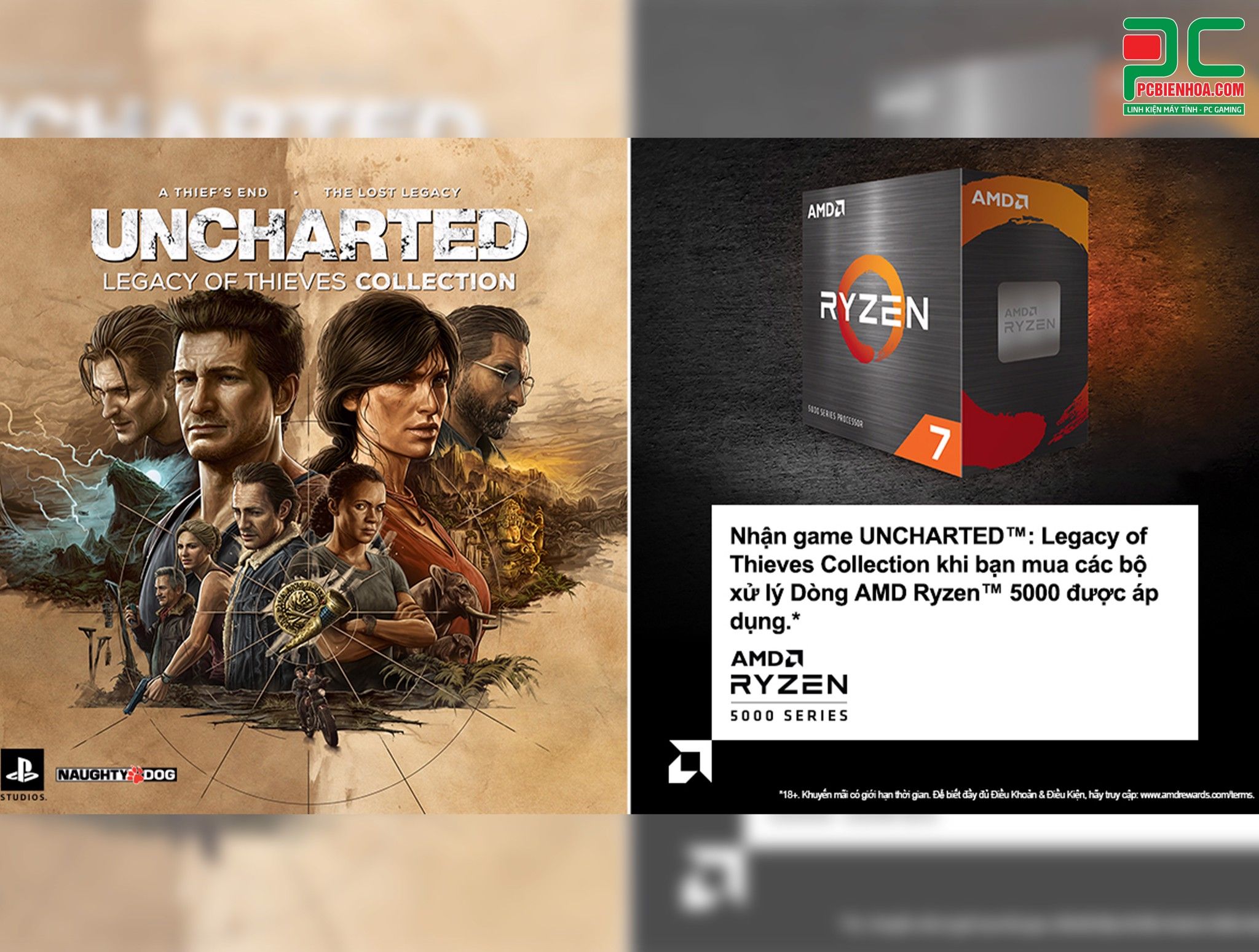 [AMD] CTKM GAME UNCHARTED: LEGACY OF THIEVES COLLECTION ( 11/10 - 31/12/2022 )