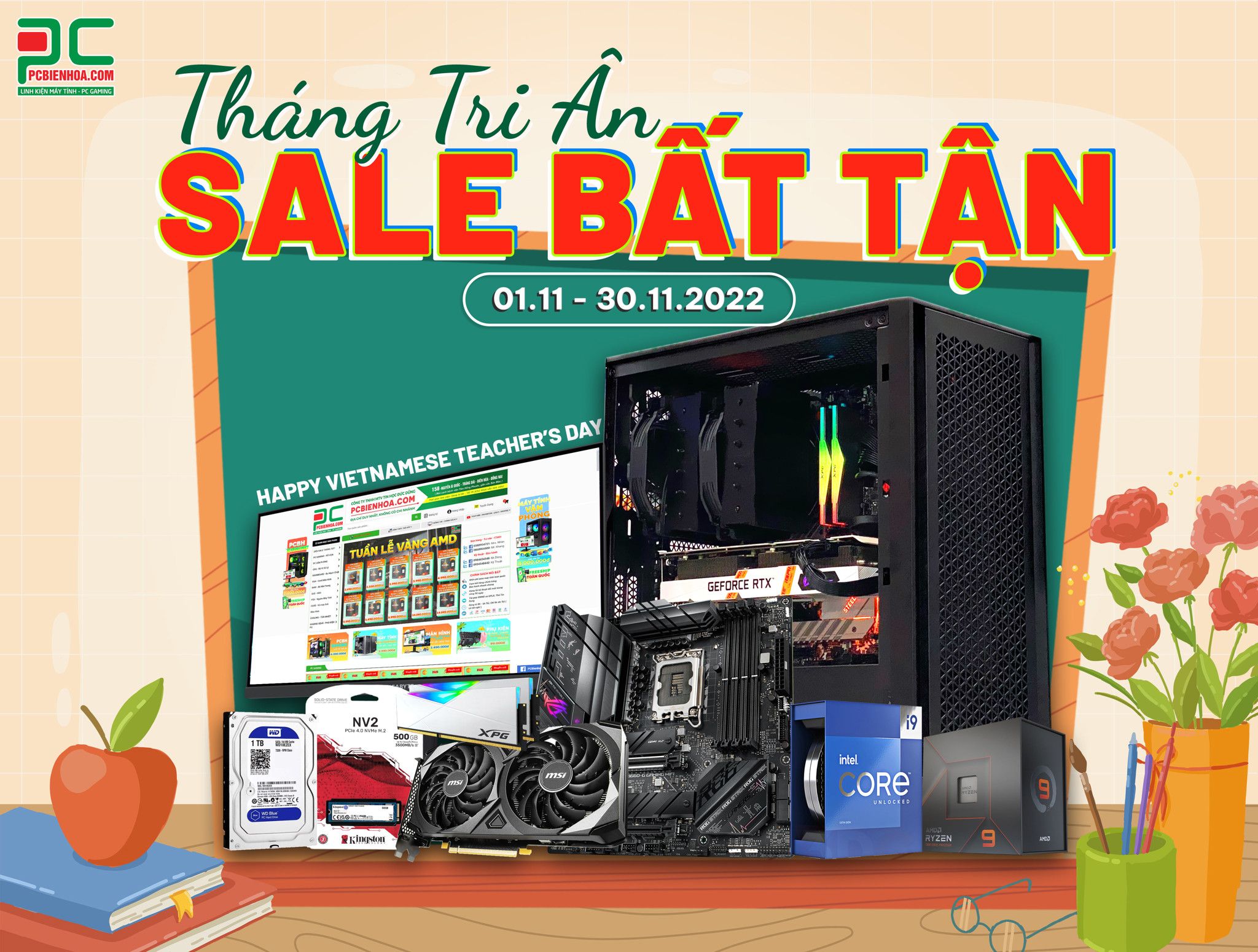 [PCBIENHOA] THÁNG TRI ÂN - SALE BẤT TẬN - 01.11 - 30.11.2022