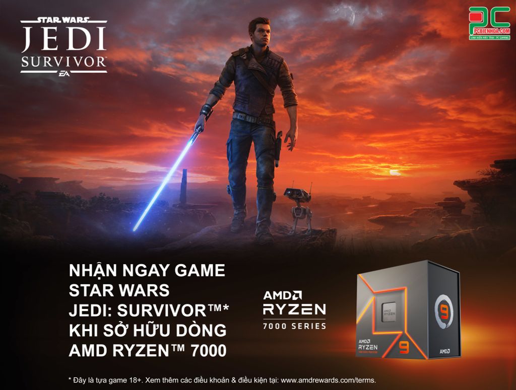 [AMD] CTKM Tặng game STAR WARS JEDI: SURVIVOR™