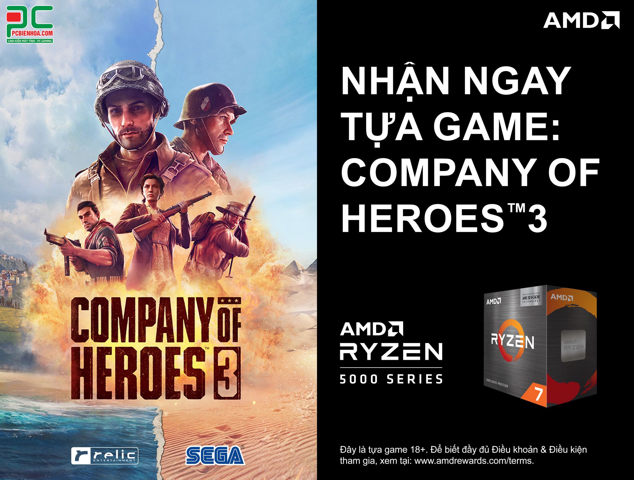 [AMD] CTKM 5000 Series COH3 Game Bundle