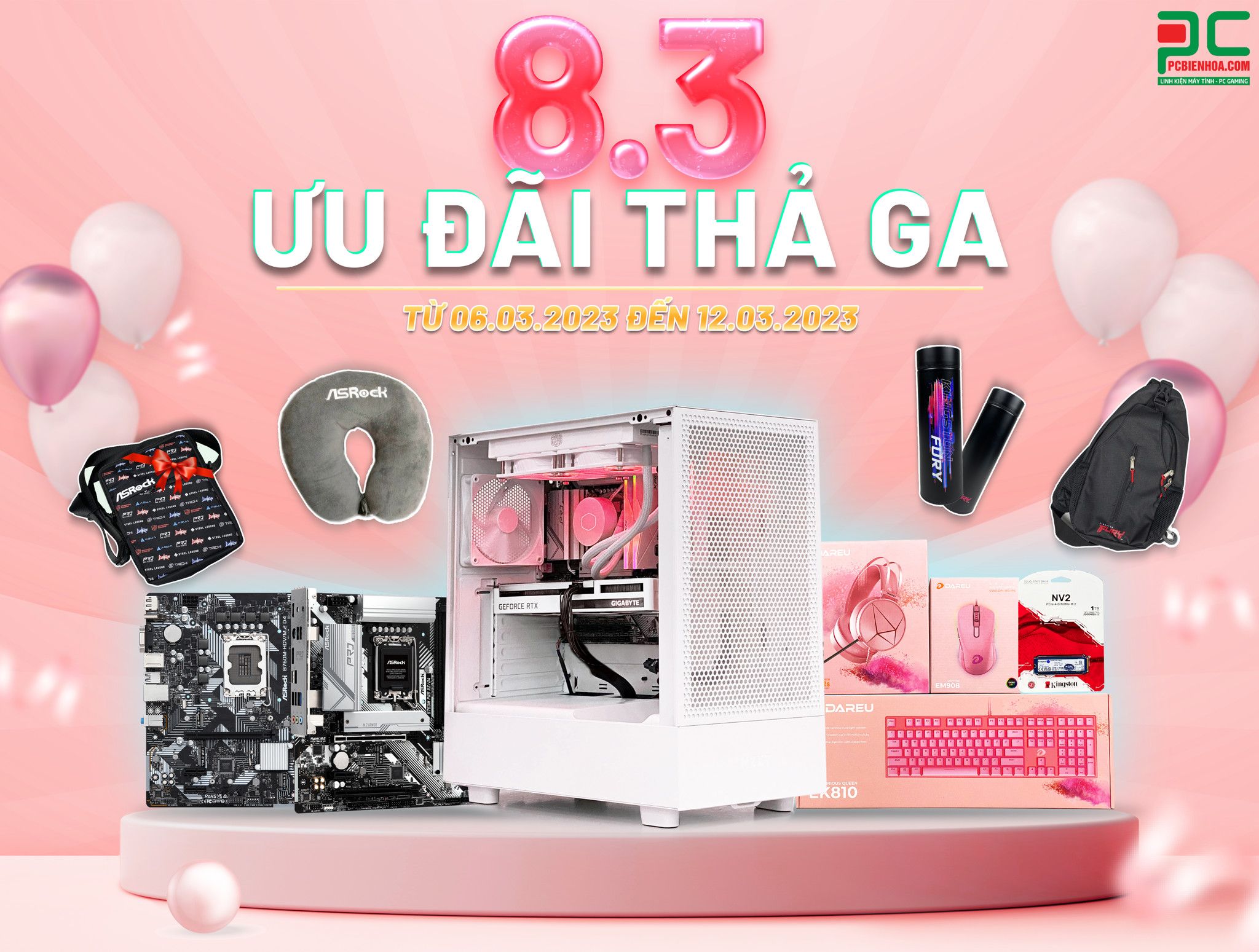 [PCBIENHOA] 8.3 ƯU ĐÃI THẢ GA