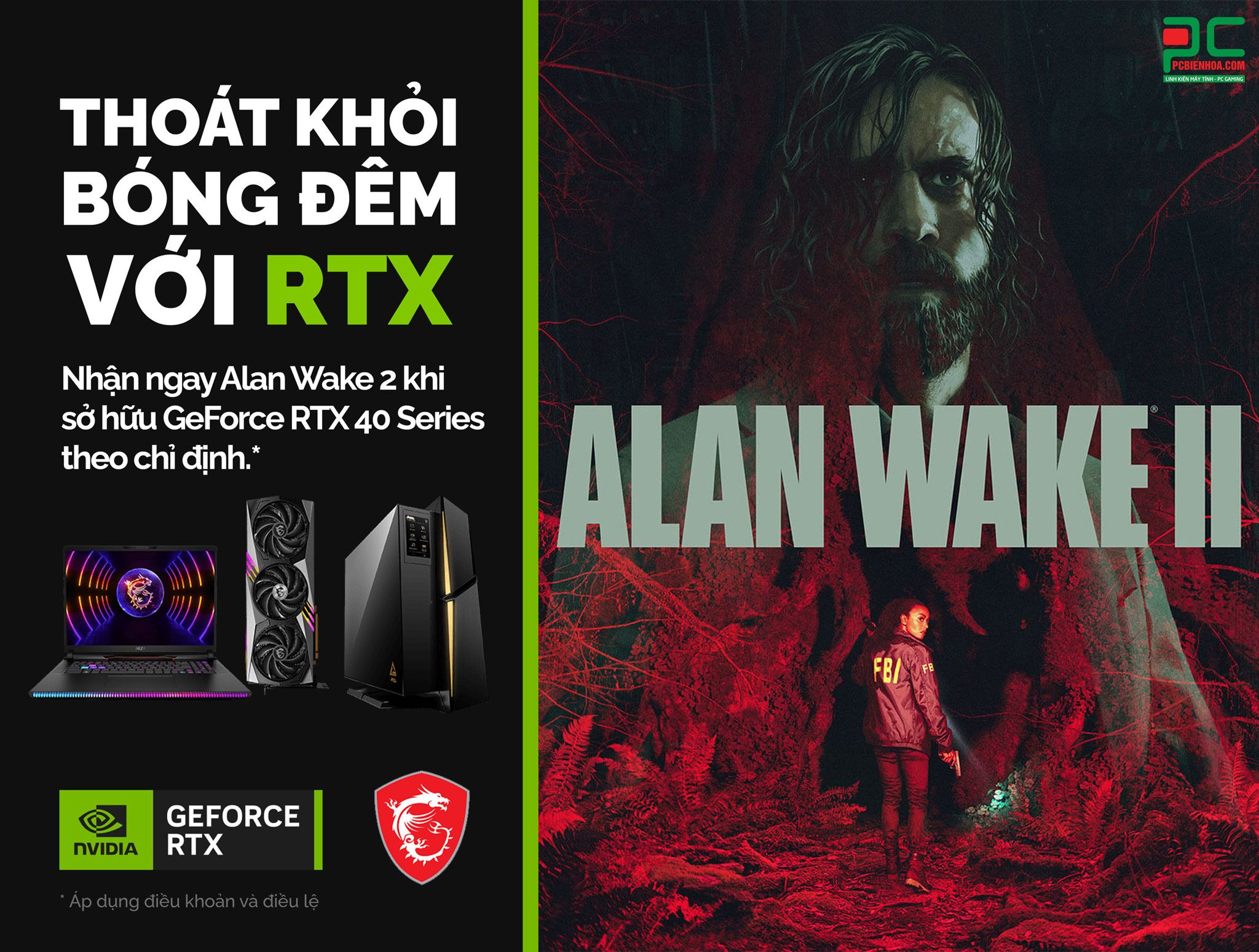 [MSI] THOÁT KHỎI BÓNG TỐI VỚI RTX (10.10 - 13.11.2023)