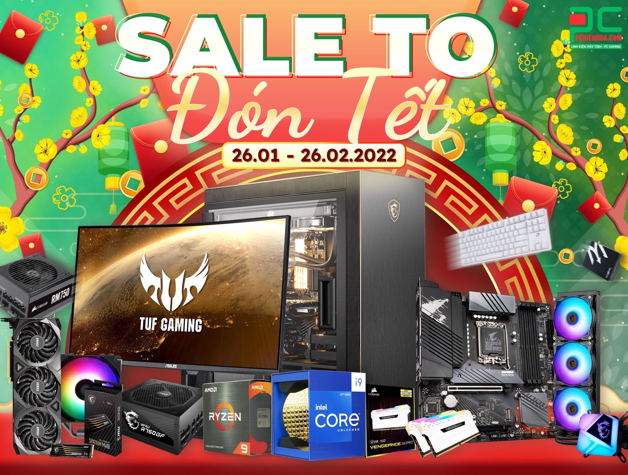 [PCBIENHOA] SALE TO ĐÓN TẾT - 26.01 - 26.02.2022
