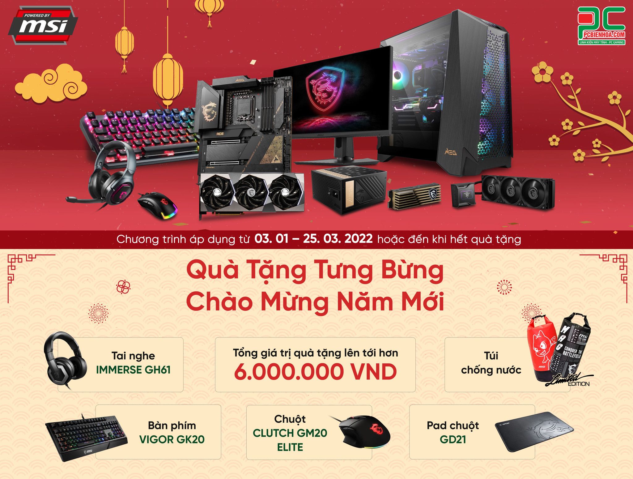 [MSI] QUÀ TẶNG TƯNG BỪNG - CHÀO MỪNG NẰM MỚI!!! (03/01 - 25/03/2023)