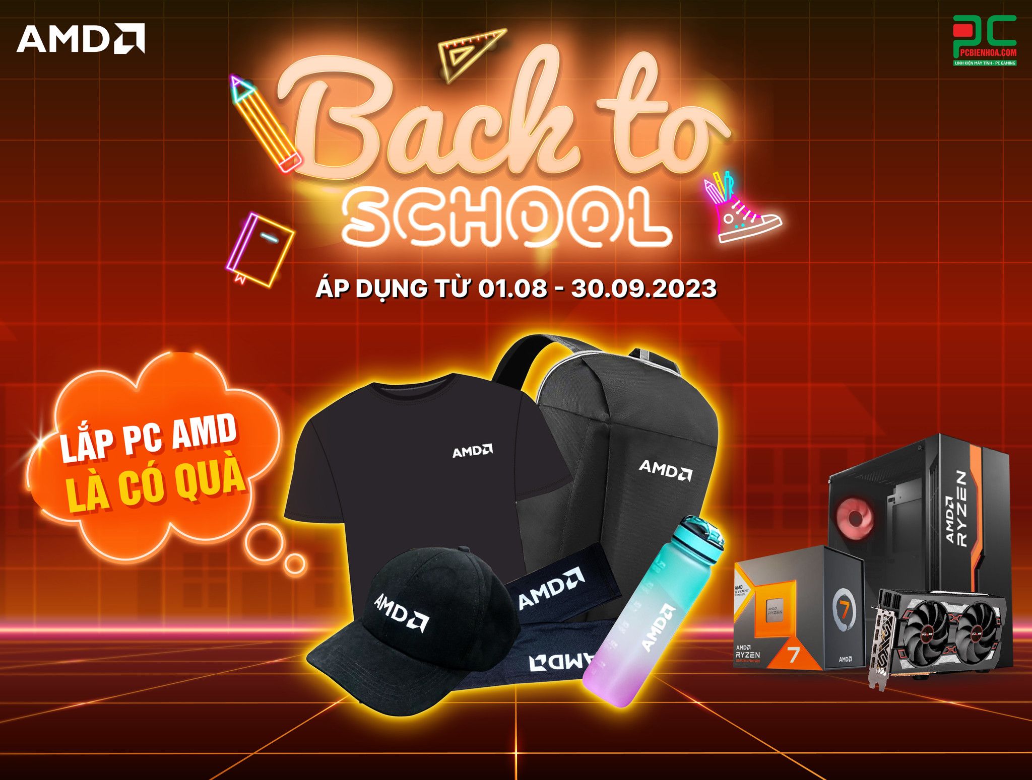 [AMD] BACK TO SCHOOL VÒNG QUAY DIỆU KỲ - BUILD PC NHẬN QUÀ CHẤT AMD