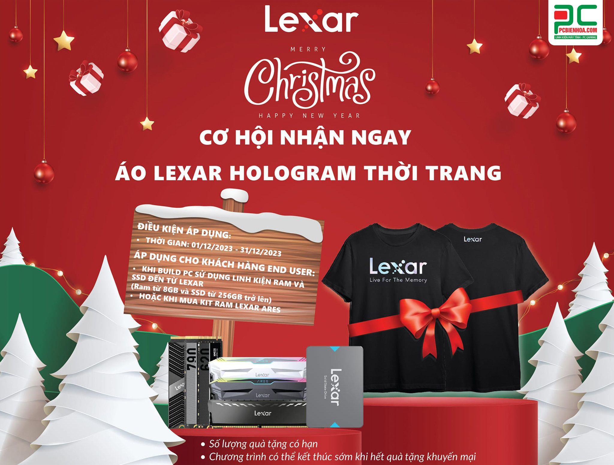 [LEXAR] CTKM NHẬN ÁO LEXAR HOLOGRAM THỜI TRANG (01.12-31.12.2023)