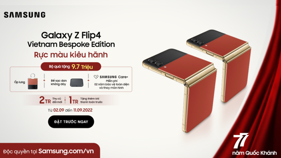 Samsung vừa giới thiệu phiên bản Tự Hào Việt Nam cho Galaxy Z Flip4