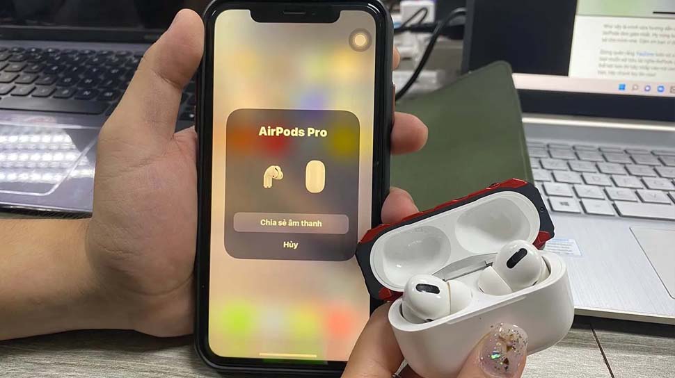 Thủ thật chia sẻ âm thanh giữa AirPods và AirPods cực đơn giản