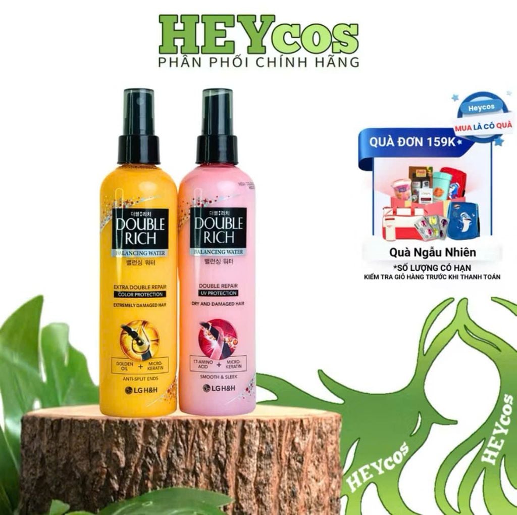🌸 KHÁM PHÁ BÍ QUYẾT TÓC BÓNG KHỎE VỚI 2 MÀU XỊT DƯỠNG DOUBLE RICH ĐÌNH ĐÁM 🌸