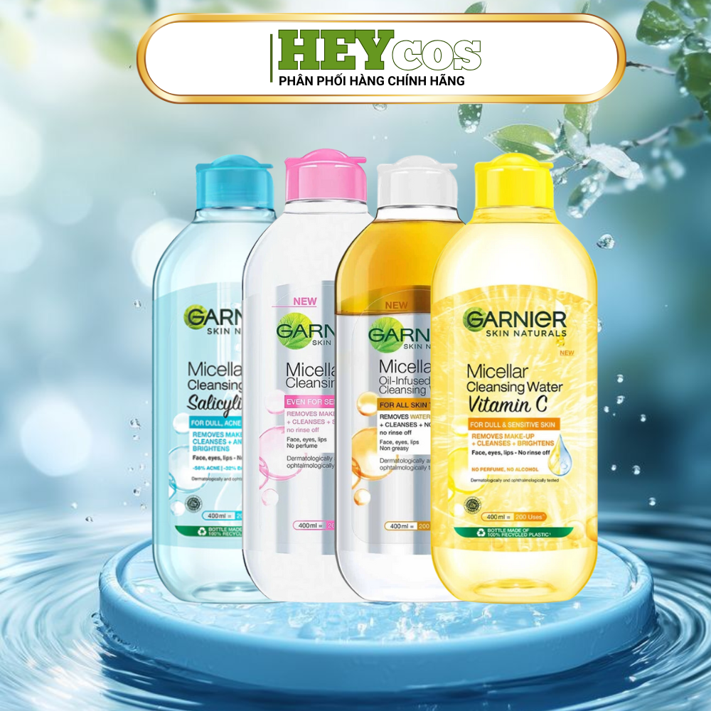 ✨ GARNIER MICELLAR CLEANSING WATER – LỰA CHỌN TẨY TRANG CHO MỌI LÀN DA ✨