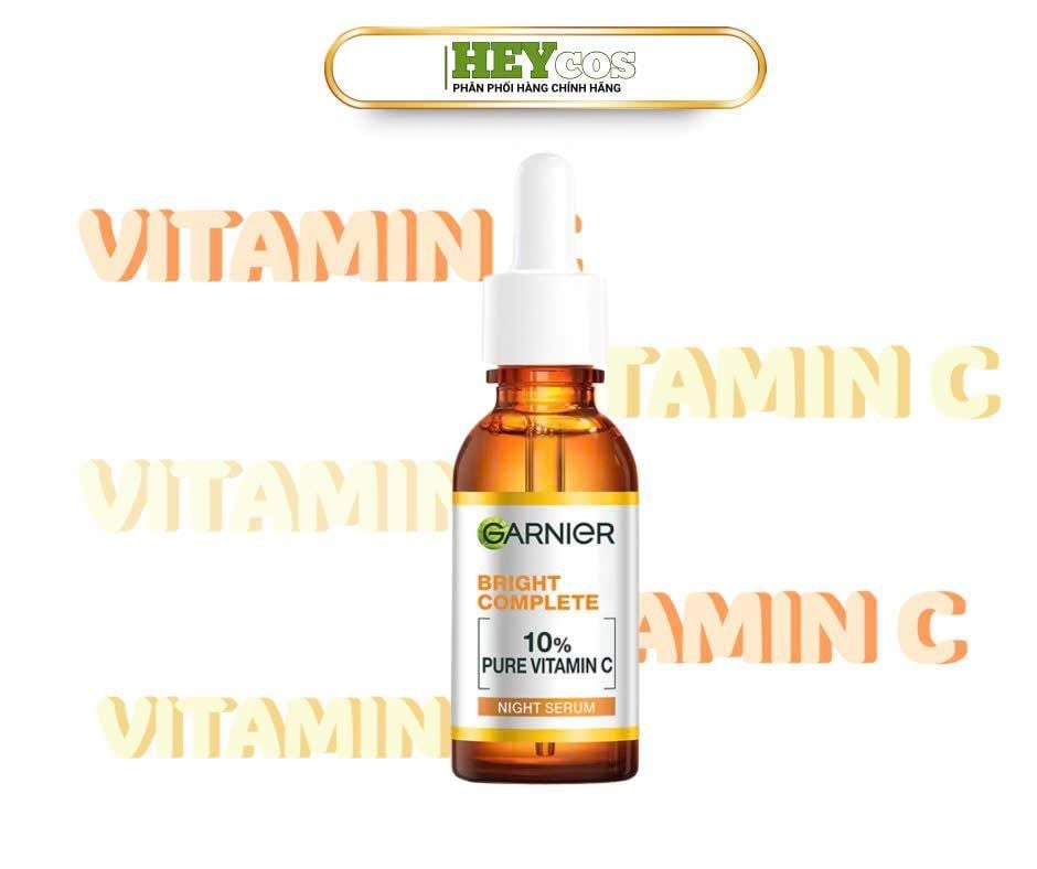 GARNIER BRIGHT COMPLETE 10% VITAMIN C – SERUM LÀM SÁNG DA VƯỢT TRỘI TRONG 3 ĐÊM