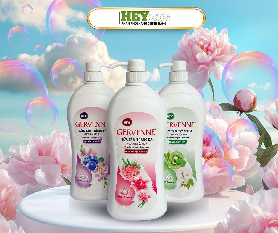 GERVENNE – SỮA TẮM TRẮNG DA DỊU NHẸ, HƯƠNG THƠM NỮ TÍNH CHO LÀN DA BỪNG SÁNG