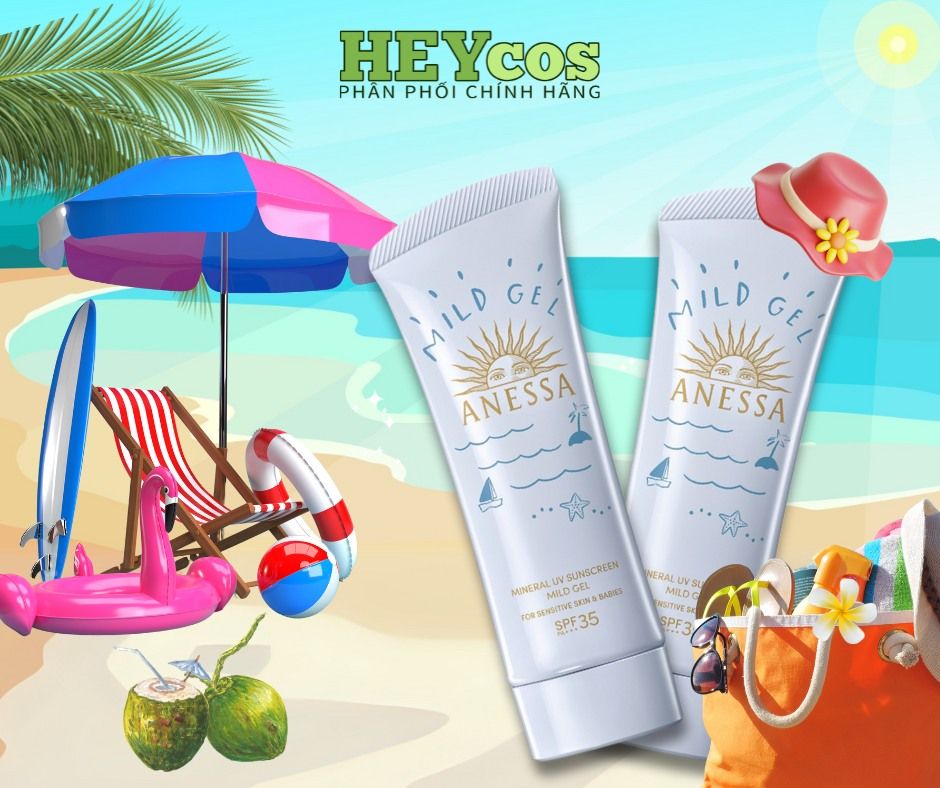 🌴 ANESSA MILD GEL – LÁ CHẮN BẢO VỆ LÀN DA TRONG NHỮNG NGÀY HÈ NẮNG NÓNG 🌴