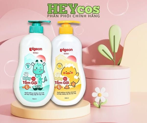 Sữa Tắm Gội Pigeon Baby – Dịu Nhẹ Từ Thiên Nhiên, Yêu Thương Làn Da Bé 💛👶