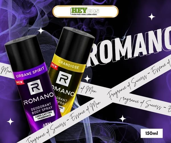 ROMANO – Xịt Hương Nam Tính, Tự Tin Tỏa Sáng