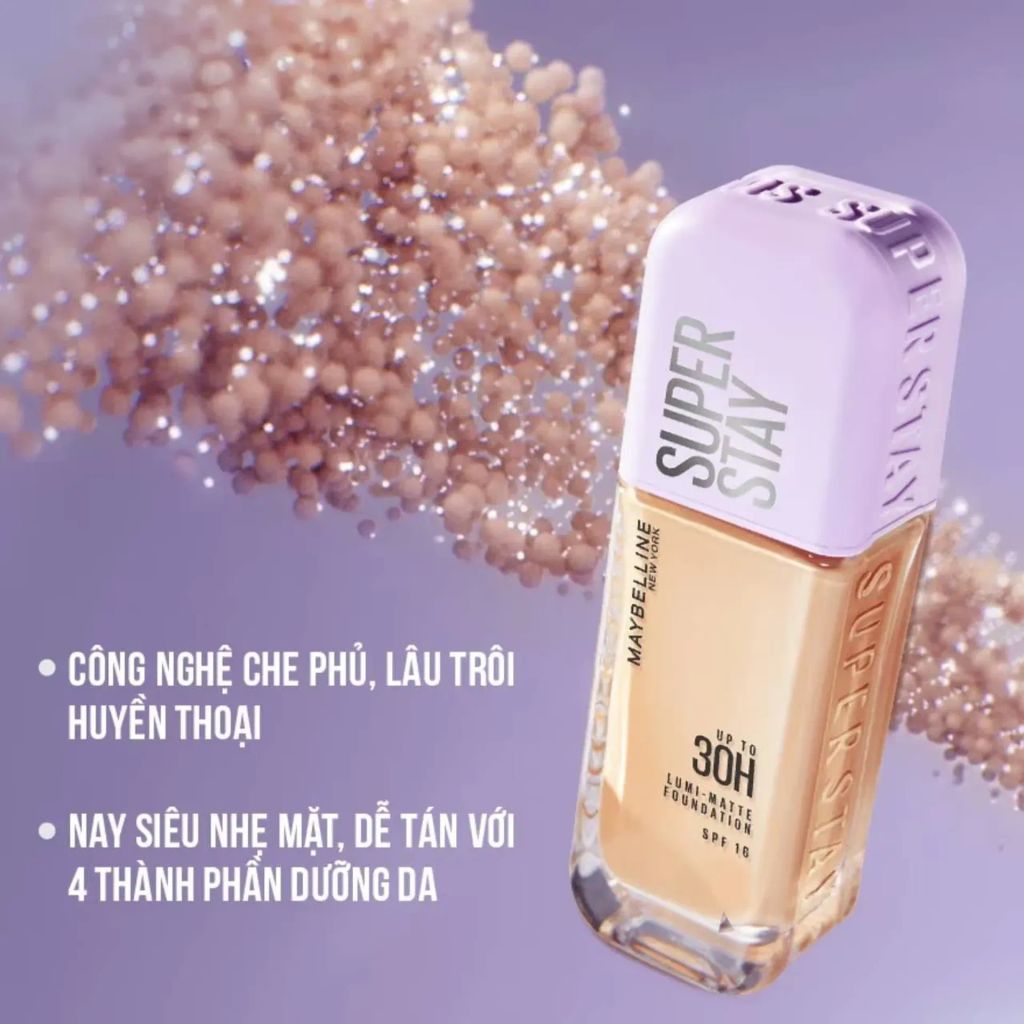 ✨ Kem nền Maybelline Superstay Lumi Matte 30H