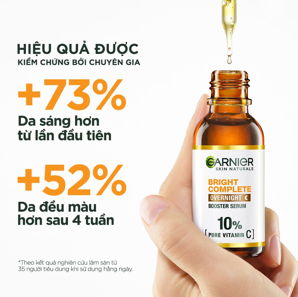 🌙 Serum Dưỡng Sáng Da Ban Đêm Garnier 10% Vitamin C – 30ml