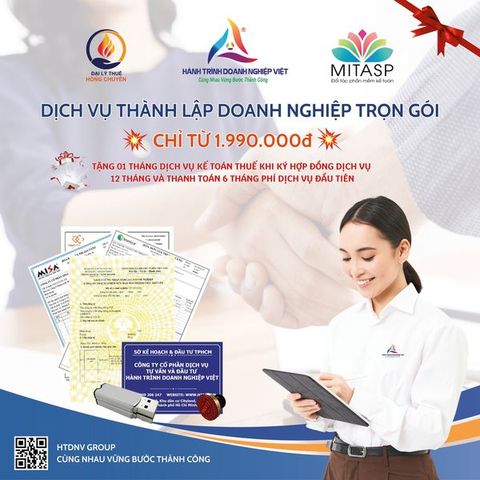 Khuyến mãi Dịch vụ thành lập Doanh nghiệp trọn gói – Siêu tiết kiệm