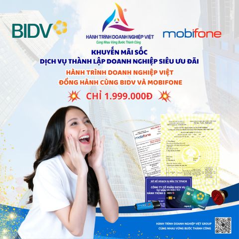 Khuyến mãi sốc - dịch vụ thành lập doanh nghiệp siêu ưu đãi!