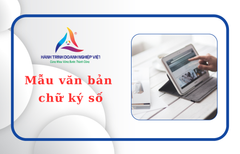 Mẫu văn bản chữ ký số